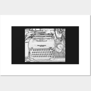 Vintage 1954 Manual Typewriter Posters and Art